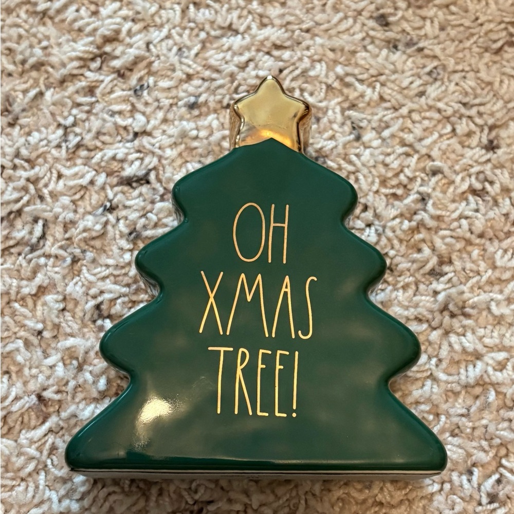 Rae Dunn Green Christmas Tree with Gold Star